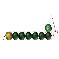 Square stitch diagram